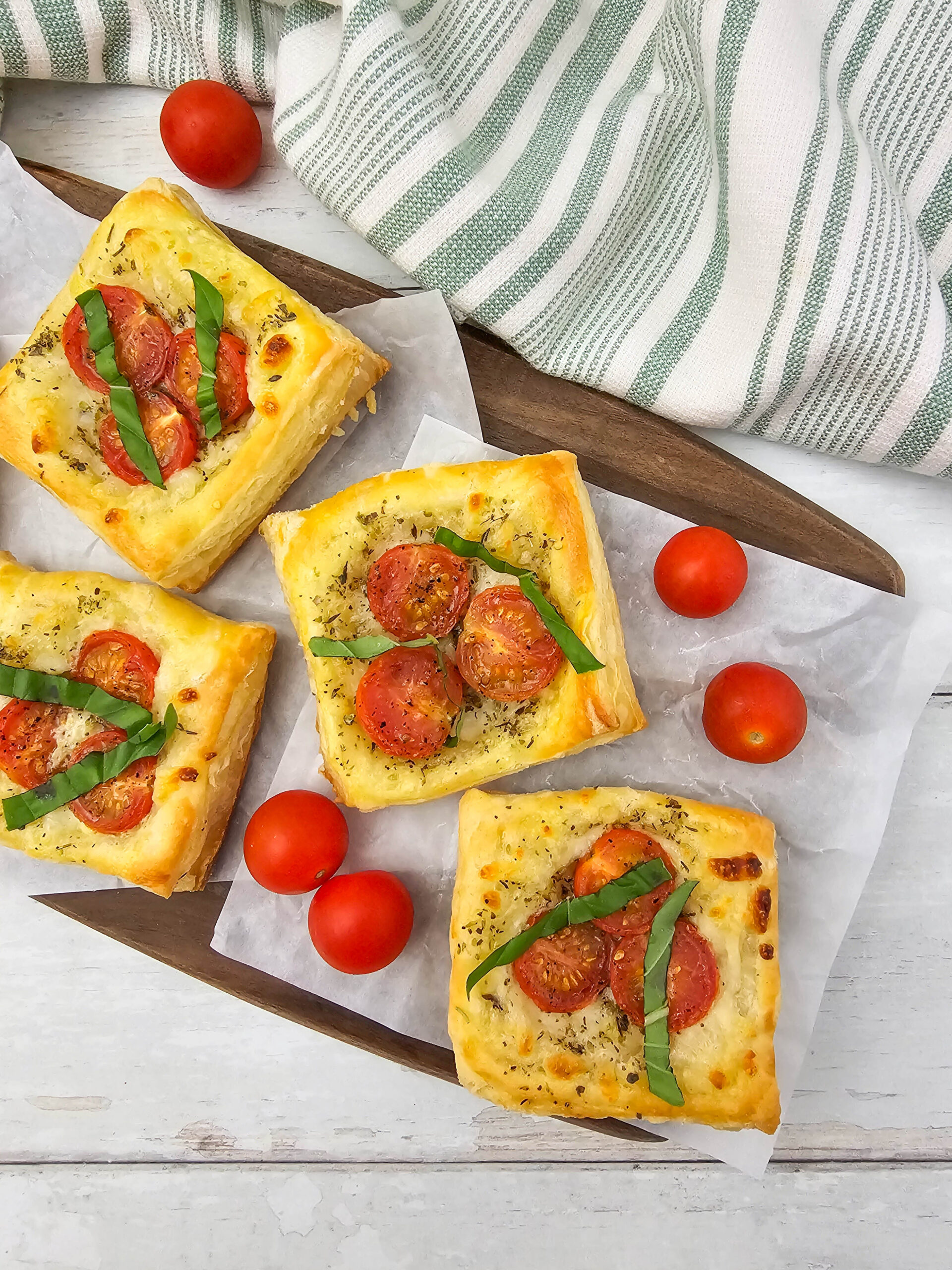Puff Pastry Tomato Tarts
